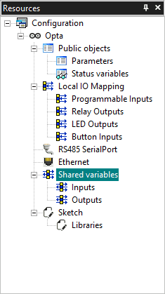 Comparte las variables