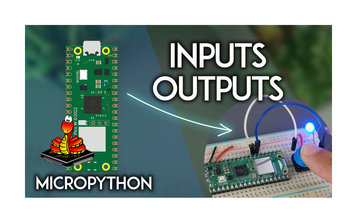 Raspberry Pi Pico: Control de salidas digitales y lectura de entradas digitales (MicroPython)