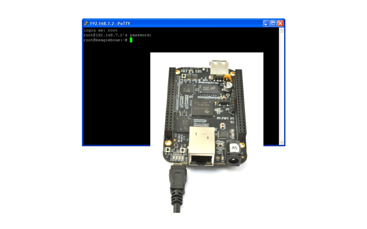 Creando conexion SSH con BeagleBone