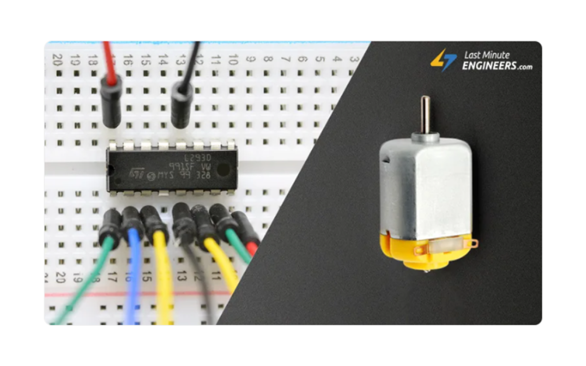 Controla motores de CC con controlador de motor L293D IC y Arduino