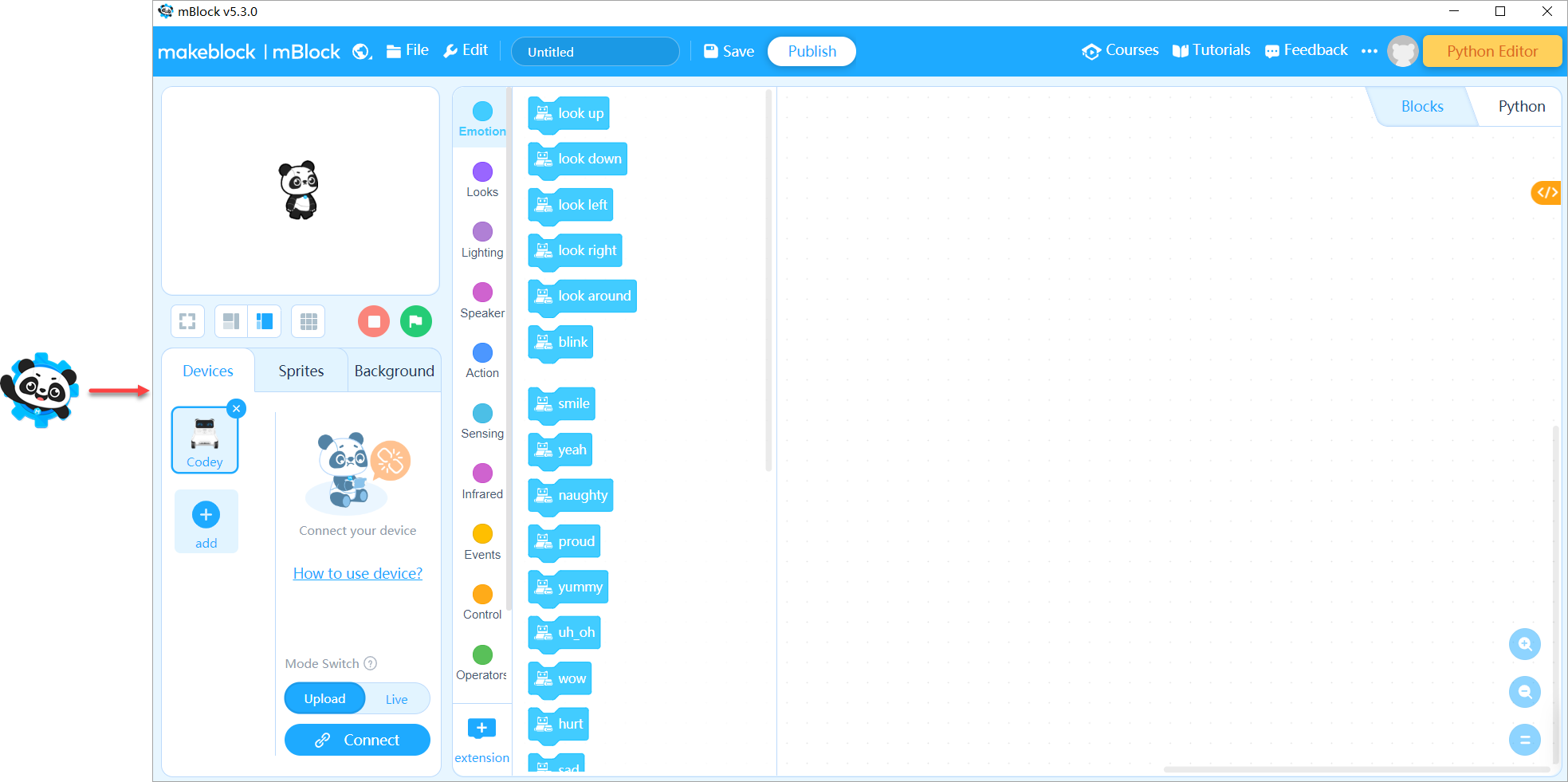 Icono de mBlock 5 para abrir el programa en el computador