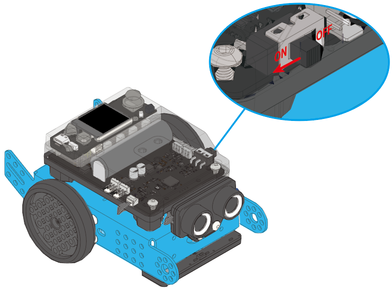 Encender el mBot Neo antes de conectarlo por bluetooth