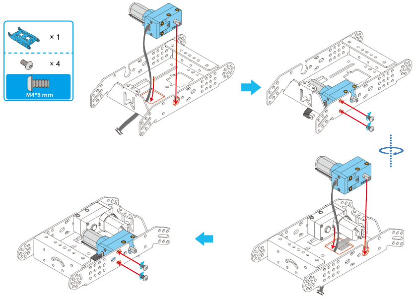 Montaje del mBot Neo, paso 2