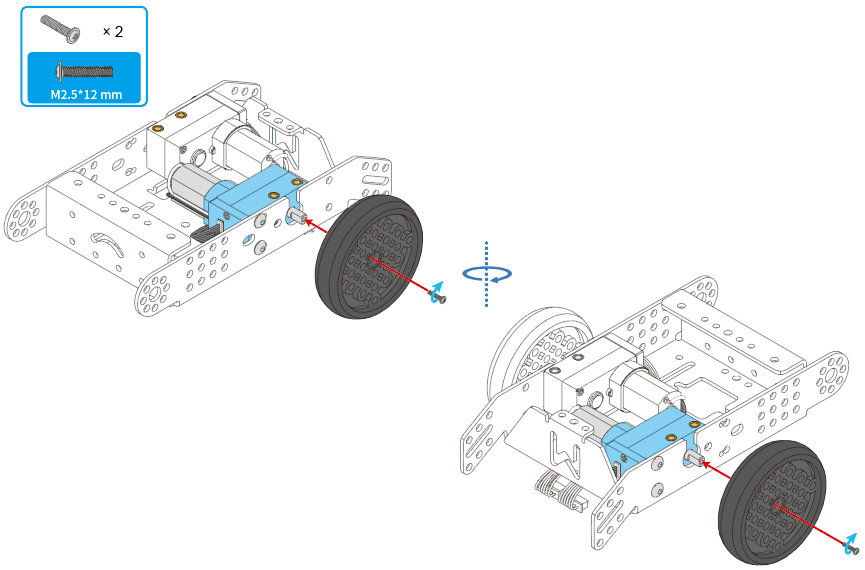 Montaje del mBot Neo, paso 4