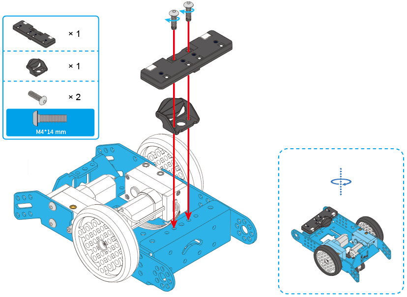 Montaje del mBot Neo, paso 5
