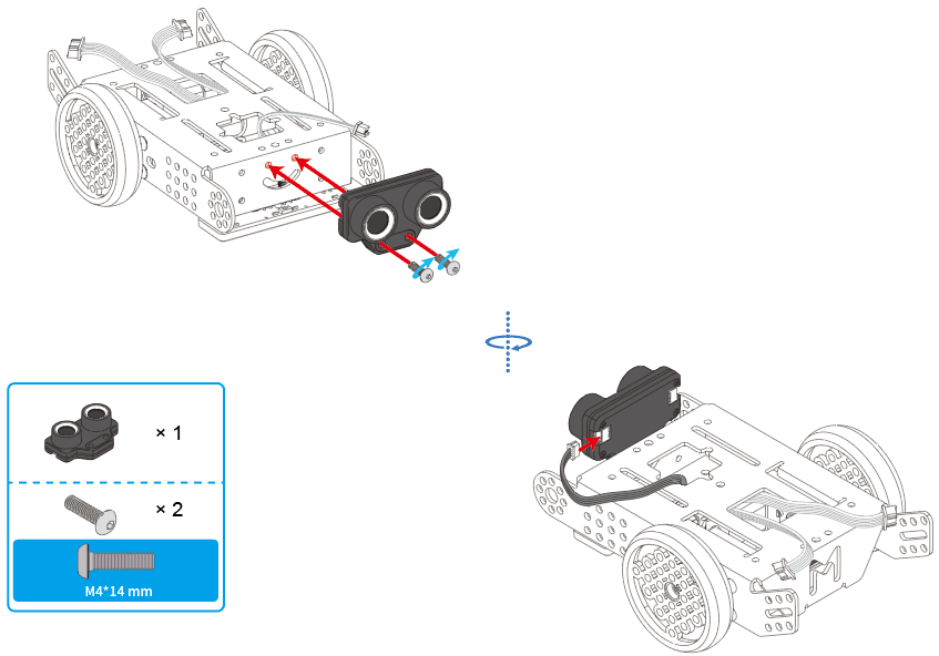 Montaje del mBot Neo, paso 7