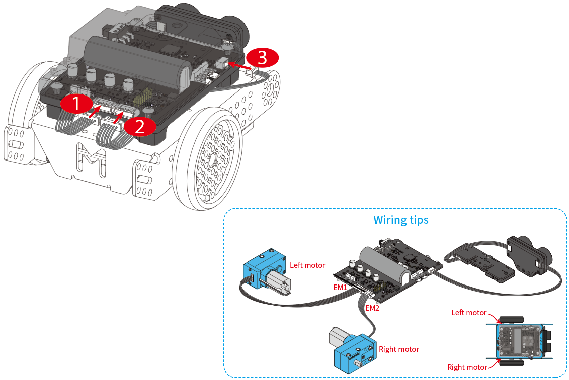 Montaje del mBot Neo, paso 10