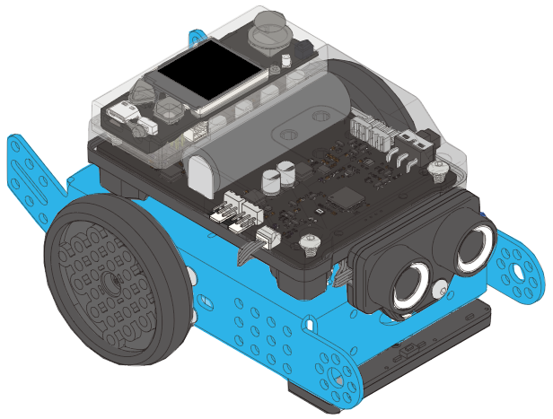 El mBot Neo completamente armado y listo para programar